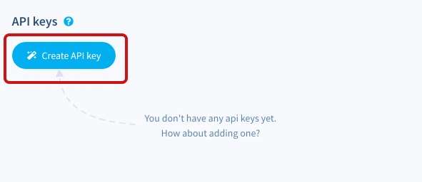 Create API Key