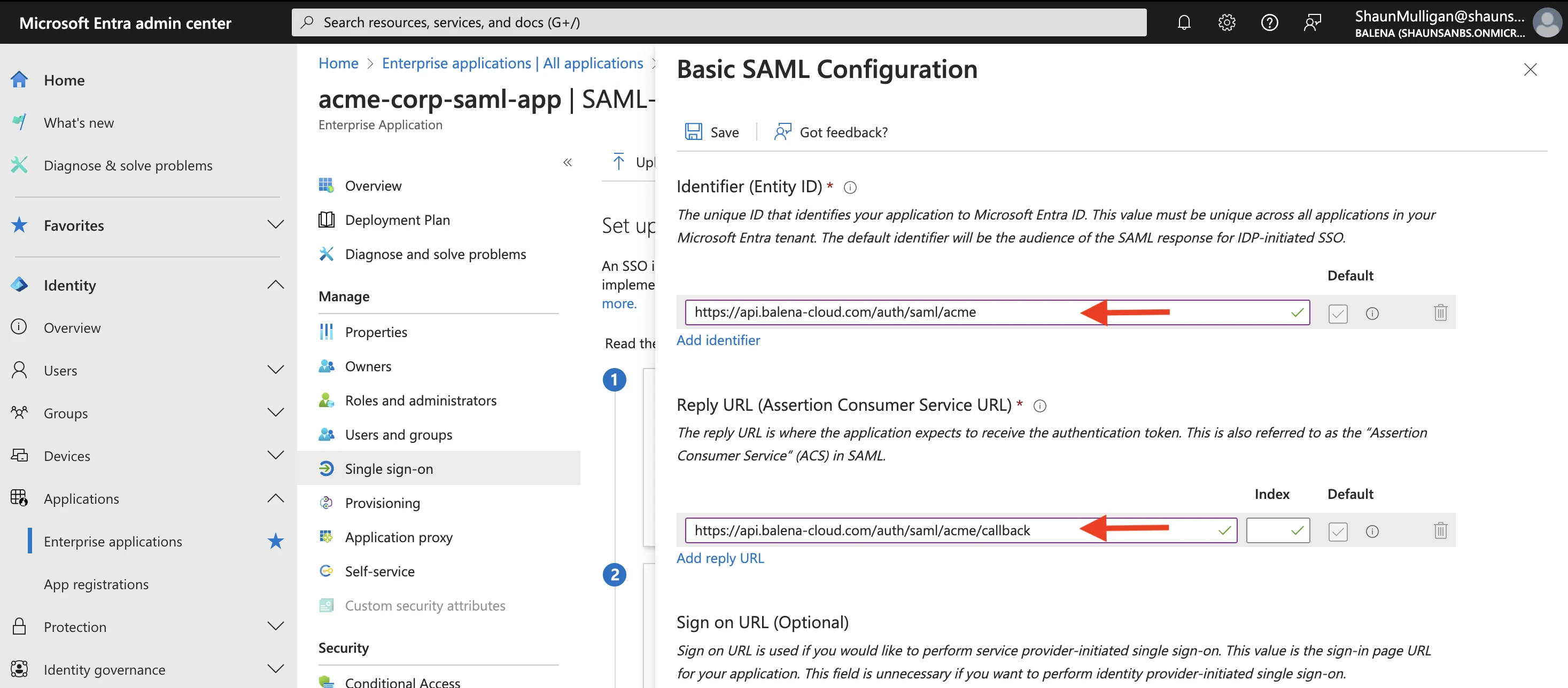 Configure SSO