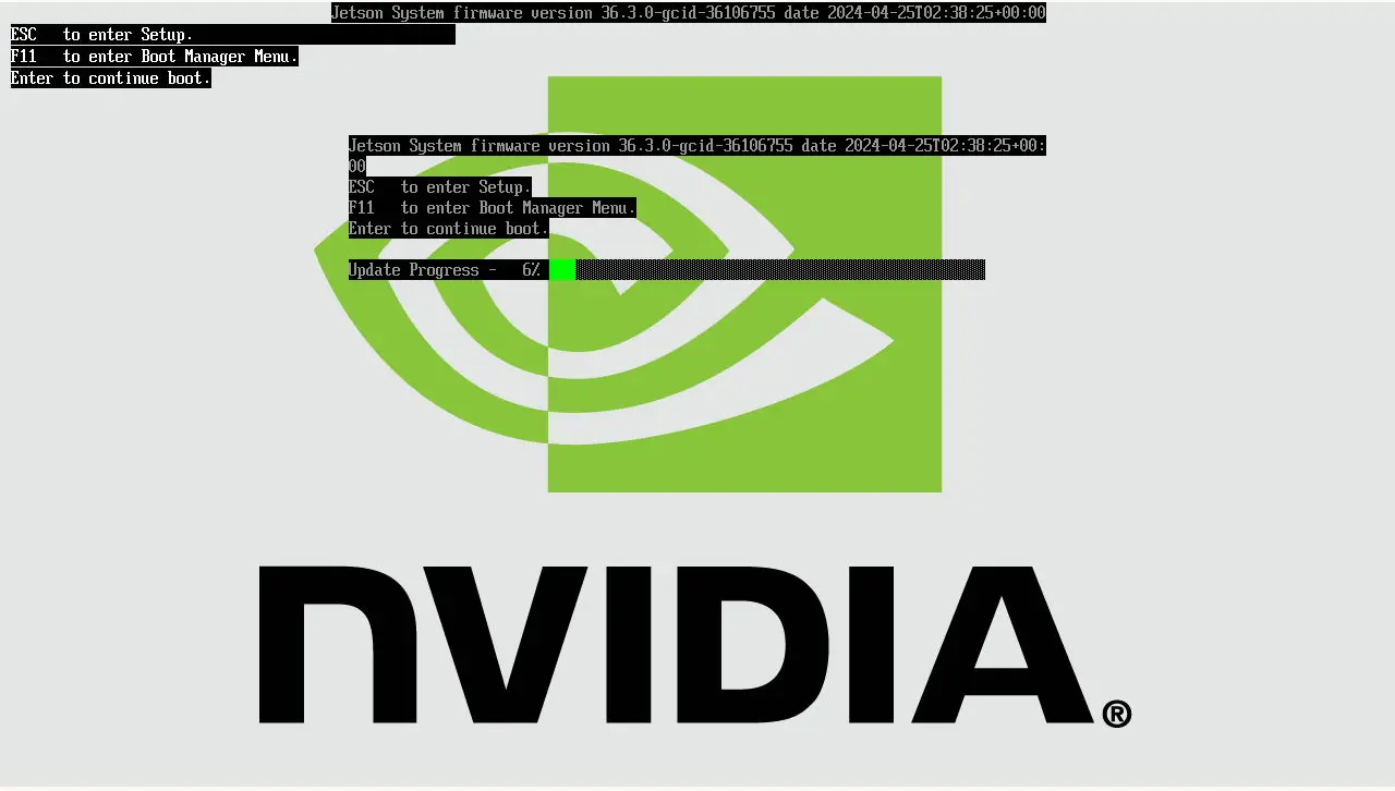 Orin UEFI firmware update progress